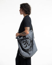 Infinitee Ohm Denim Drawstring Tote Bag