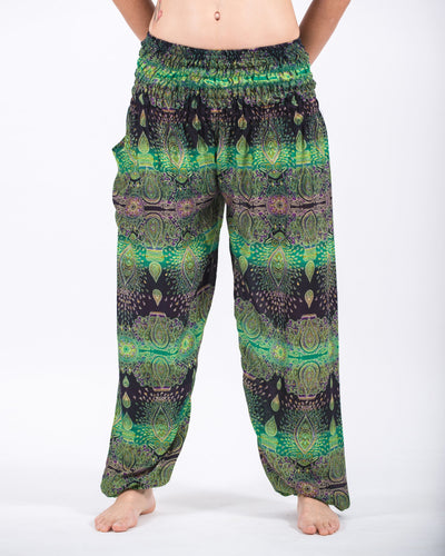 Paisley Women's Harem Pants in Green