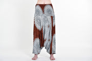 Marble Mandalas 2-in-1 Jumpsuit Harem Pants in Brown