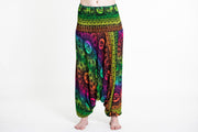 Rainbow Elephant 2-in-1 Jumpsuit Elephant Pants in Green