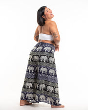 Plus Size Divine Elephant Wrap Palazzo Style Harem Pants in Indigo