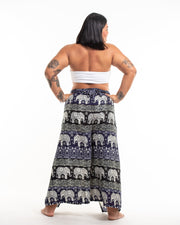 Plus Size Divine Elephant Wrap Palazzo Style Harem Pants in Indigo