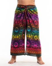 Plus Size Rainbow Elephant Wrap Palazzo Style Elephant Pants in Purple