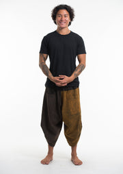 Men's Patchwork Stonewash Cropped Pants