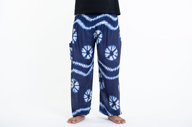 Tie Dye Men's Harem Pants in Indigo