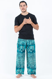 Marble Elephant Men's Elephant Pants in Turquoise