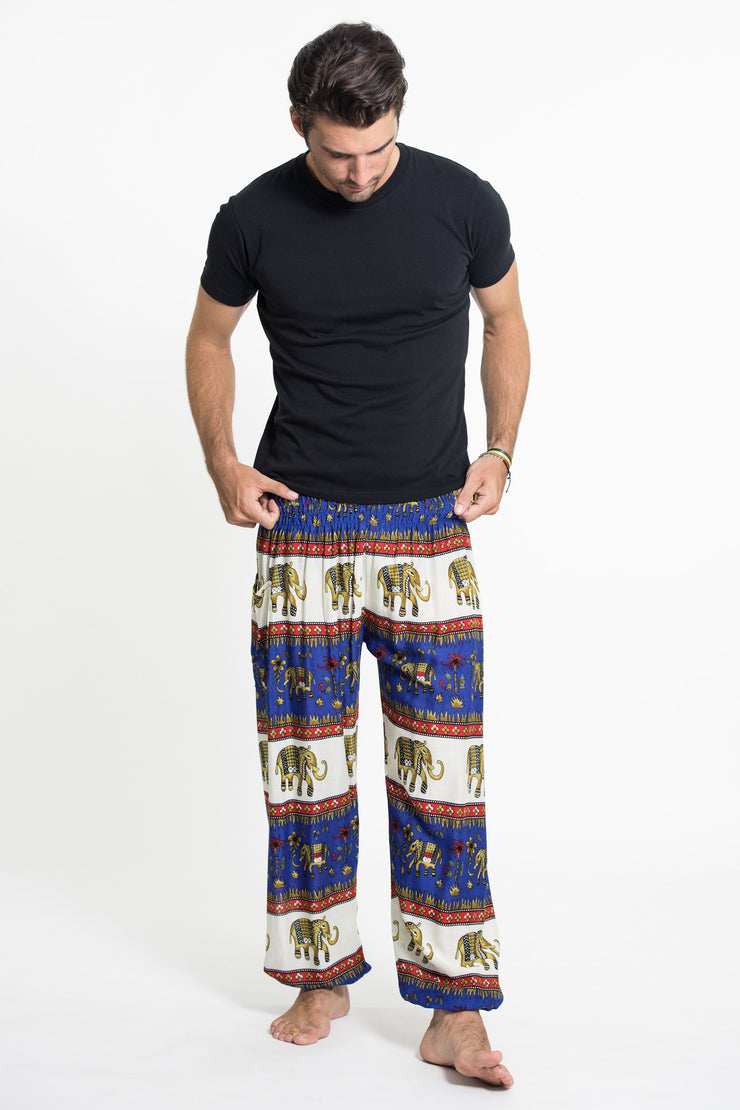 Elephant Bliss Men's Elephant Pants in Blue