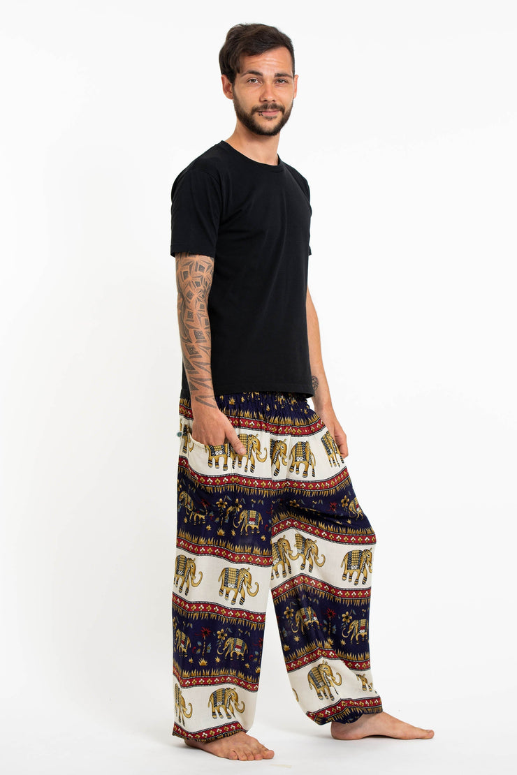 Elephant Bliss Men's Elephant Pants in Navy