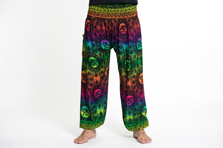 Rainbow Elephant Men's Elephant Pants in Green