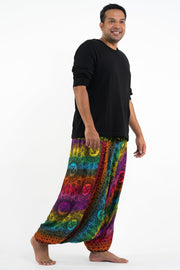 Plus Size Rainbow Elephant Drop Crotch Men's Elephant Pants in Purple