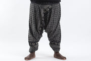 Plus Size Hill Tribe Elephant Men's Elephant Pants in Black