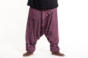 Plus Size Hill Tribe Elephant Men's Elephant Pants in Purple