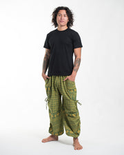 Men's Hill Tribe Cotton Elephant Pants in Green