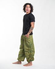 Men's Hill Tribe Cotton Elephant Pants in Green