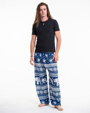 Parade Elephant Tall Harem Pants in Blue