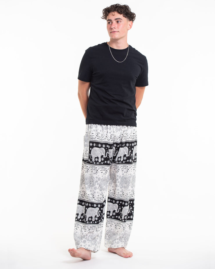 Floral Elephant Tall Harem Pants in Black