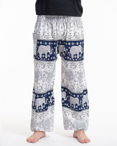 Floral Elephant Tall Harem Pants in Navy