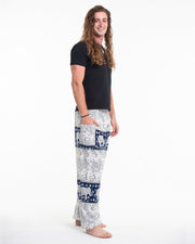 Floral Elephant Tall Harem Pants in Navy