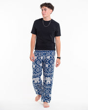 Diamond Elephant Tall Harem Pants in Blue