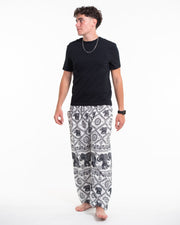 Diamond Elephant Tall Harem Pants in White