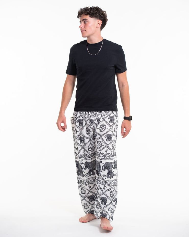 Diamond Elephant Tall Harem Pants in White