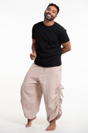 Men's Ribbed Cotton Pants in Pink