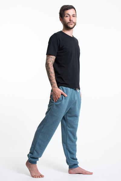 Men's Terry Pants with Aztec Pockets in Blue (Size S - XL )