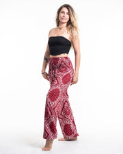 Patchwork Paisley Tall Harem Pants in Red