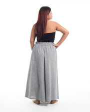 Plus Size Women's Linen Cotton Blend Palazzo Pants in Navy