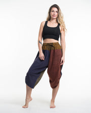 Women's Patchwork Stonewash Cropped Pants