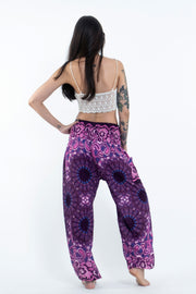 Paisley Mandalas Women's Harem Pants in Purple