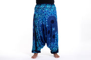 Plus Size Paisley Mandalas 2-in-1 Jumpsuit Harem Pants in Blue