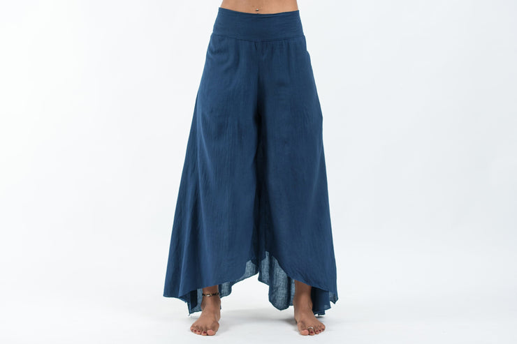 Women's Cotton Tinkerbell Palazzo Pants in Navy