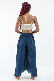 Women's Cotton Tinkerbell Palazzo Pants in Navy