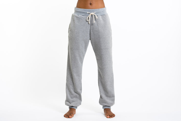 Women's Terry Pants with Aztec Pockets in Gray (Size S - XL )