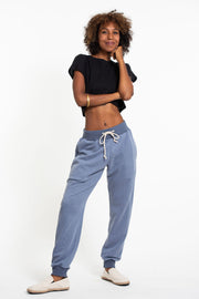 Women's Terry Pants with Aztec Pockets in Light Blue (Size S - XL )