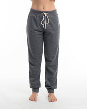 Women's Terry Pants with Tribal Pockets in Black (Size M - XL)