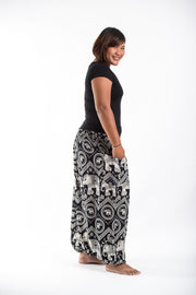 Plus Size Imperial Elephant Women's Elephant Pants in Black